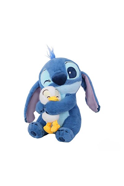 Virtual Trend Jucarie de plus Virtual Trend®, Stitch cu Rata, 35cm, Albastru