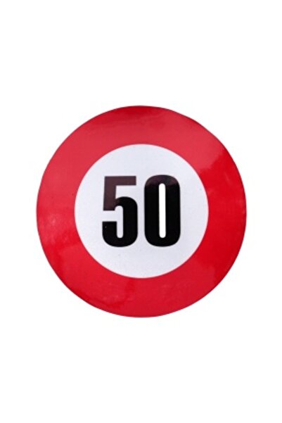 MTR Autocolant Reflectorizant Limita Viteza 50 km/h – O12 cm