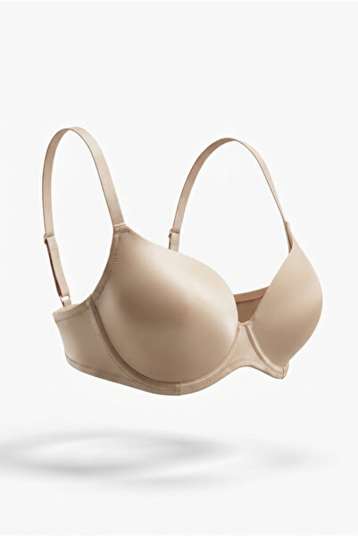 Wakabayashi Natural Form Bra |   Nude Color Non-Padded Gathering Daily Bra