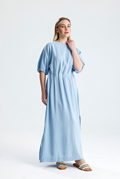 muub's Orrehi̇d Tencel Long Dress with Elastic Waist and Slits