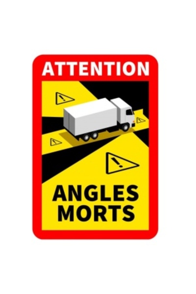 MTR Autocolant Camion Unghi Mort „Angles Morts” – 25 x 17 cm