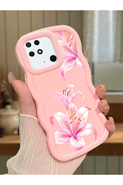ucuc Redmi 10C Uyumlu Pembe Silikon Kılıf Kamera Korumalı Darbe Emici Tasarım