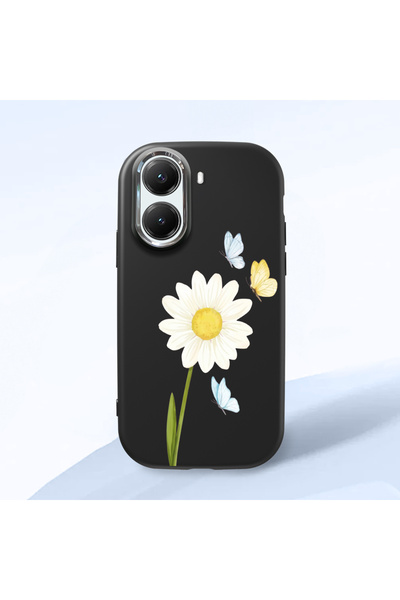 ucuc Poco X7 Pro Compatible Shock-Absorbing Camera Protected Black Silicone Case