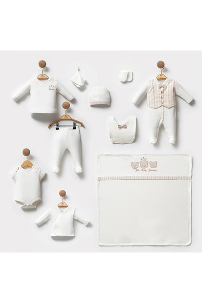 Momercy King Bear Baby Boy 10-Pack Hospital Release Pack