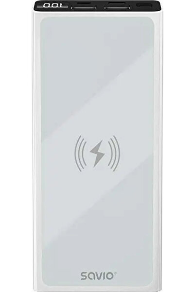 Savio Power Bank 10000 mAh alb BA-06