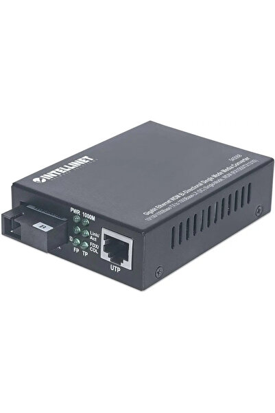 Intellinet 545068 Convertor Media GIGA RJ45 la Port SC SM 20km WDM