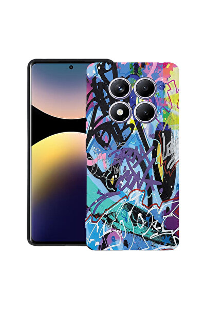 bestcase Husă TPU Ultra Subțire pentru Xiaomi Redmi Note 15 Pro 4G, Graffiti,...