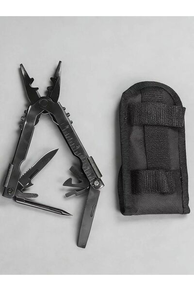 Choice black ：Hot Sell 8 IN 1 Multitool Wire Stripper Folding Plier Outdoor C...