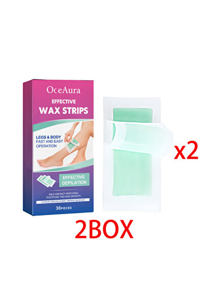 Choice6 Blueberries x 2BOX 30pcs Hair Removal Wax Strip Professional Depilato...