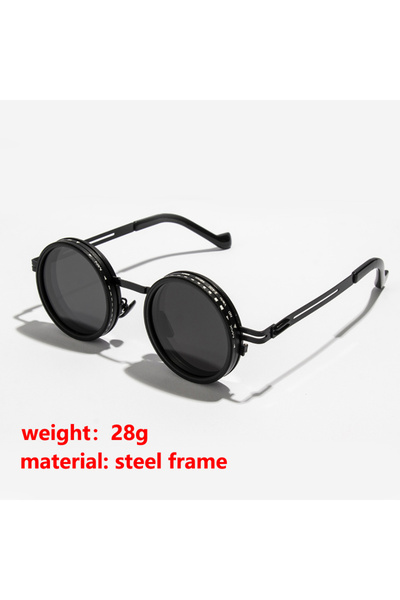 Choice9 black steel frame Polarized ND9 Adjustable Dimming Sun Glasses Men Wo...