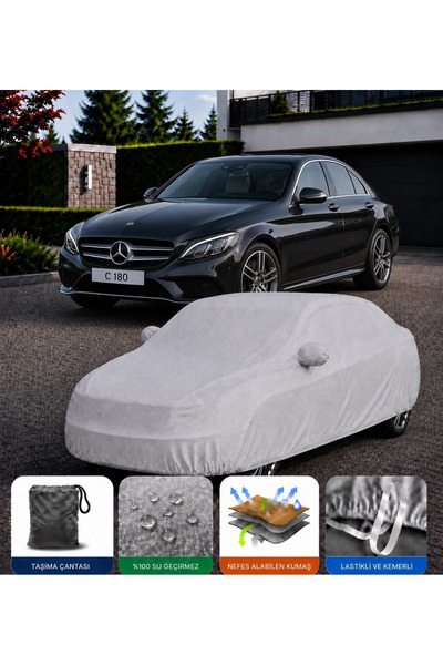 COCEM Mercedes C180 Premium Araç Brandası Su Geçirmez UV Korumalı Tam Koruma ...