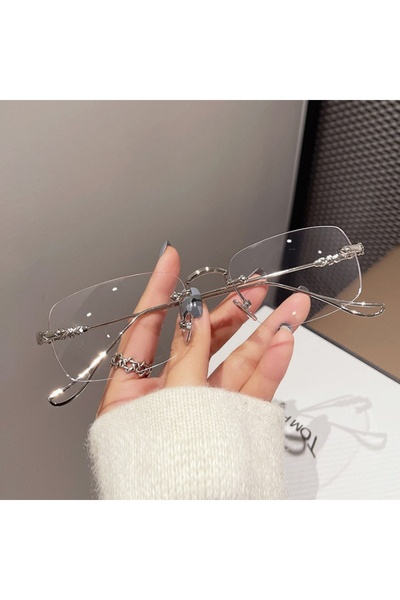 Choice Silver Anti Blue Light Blocking Glasses for Women Men Clear Anti Radia...