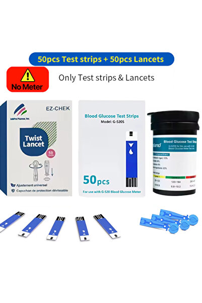 Choice3 DUTRIEUX 50pcs no meter kit Medical Glucometer Kit Test Kit 50pcs Tes...