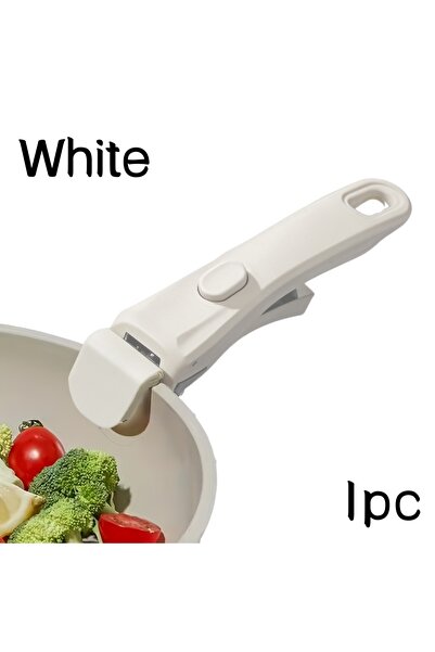 choice2 White 1pc 1/2pcs Detachable Pot Handle Versatile Pans Grip for Univer...
