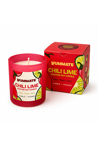 Yummate Chili Lime Kokulu 100% Soya Mum 140 gr