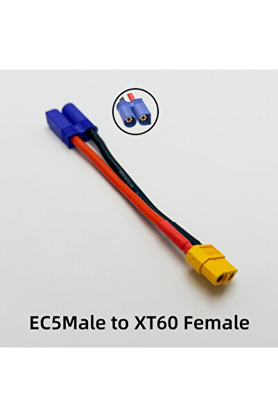 Choice محول XT60-F إلى EC5-M، موصلات XT60 إلى EC5 أنثى/ذكر، كابل تمديد 12AWG ...