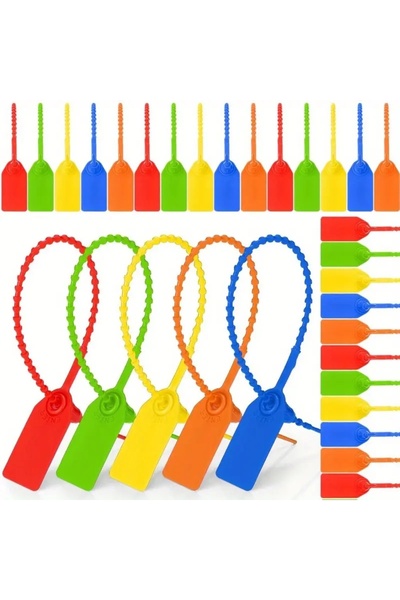 Choice 30Pcs 30Pcs Mixed Plastic Tamper Seals Zip Ties For Blank Security Tag...