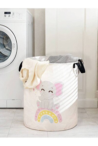 Choice baby elephant Small Elephant Laundry Basket Foldable Large Capacity Ca...