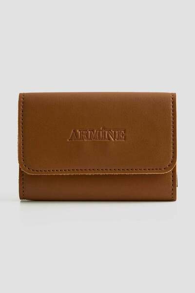 Armine Flat wallet taba