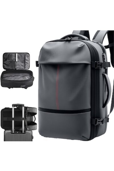 QOVU Travel Backpack, Ideal for flights, Expandable & Vacuum-compressible, 17...
