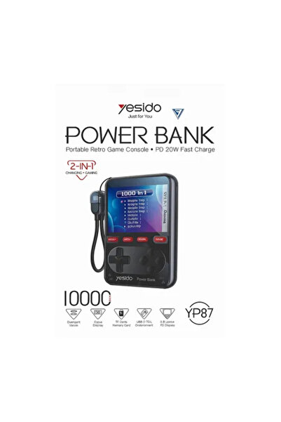 Yesido YP87 2in1 PD 20W 10000mAh Power Bank