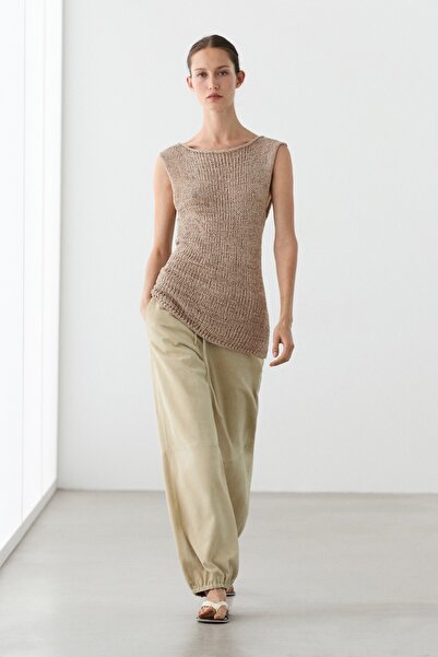 Massimo Dutti Pamuk karışımlı triko top