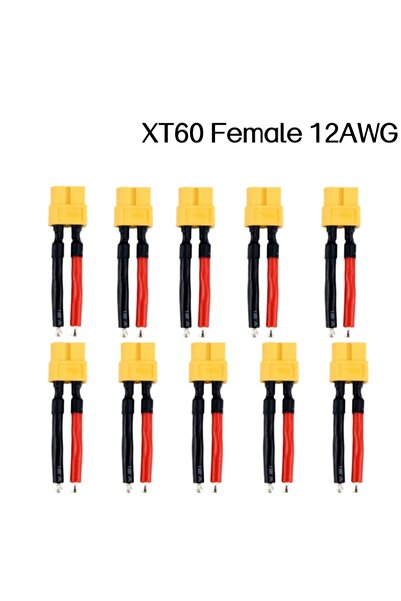 Choice3 10PCS Female 12awg 10/20Pcs 5CM XT60 Plug Female and Male Connectors ...
