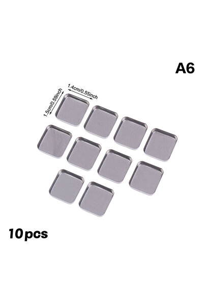 Choice4 A6 5/10pcs Empty Eyeshadow Tin Pans Makeup Palettes Empty Square Pale...