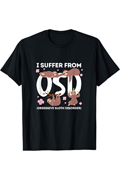 YIO YIO تي شيرت ممتع بطبعة "OSD" بارانايا سلوث "