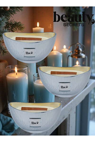 The Beauty Secrets 3 Pieces Luxury Scented Candle Florals Lemon 1000grams