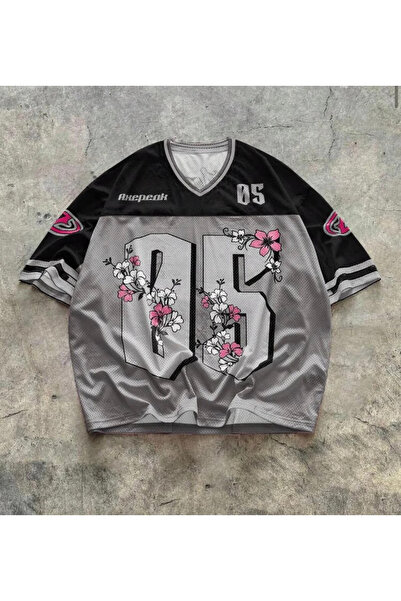 Flower Sakura 05 Detail Unisex Oversize T-shirt Forma