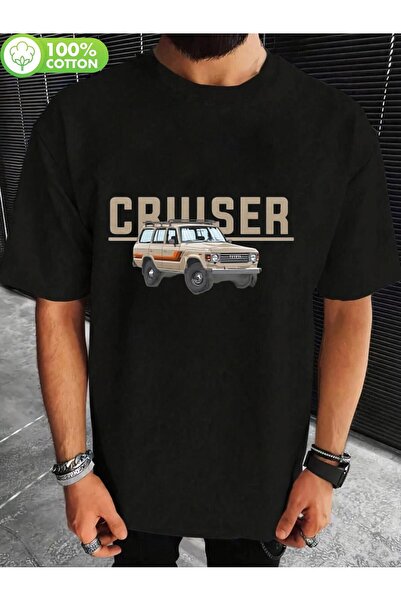 bolivia's Men's Vintage Cruiser Retro Car & Bold Lettering T-Shirt - 100% Cot...