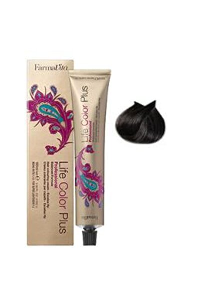 Farmavita Vopsea Permanenta - Life Color Plus Professional, nuanta 4.12 Ash I...