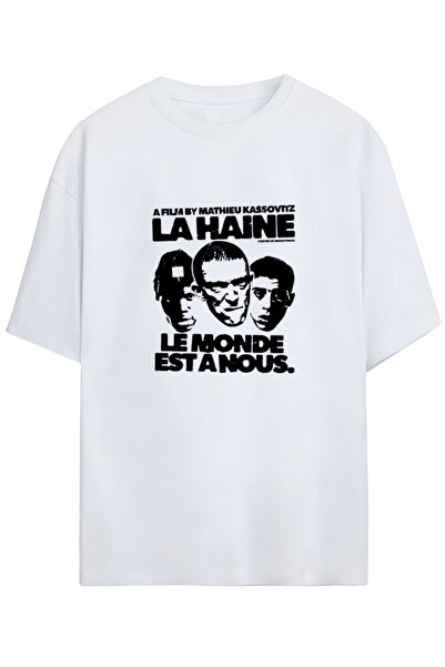 Grafftee Clothing تي شيرت La Haine مصمم خصيصًا من القطن الفاخر للجنسين