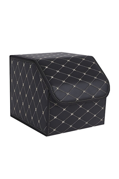 Velaris Quilted -Leather Car Organizer S - Cubic Model with Lid - Interior Order