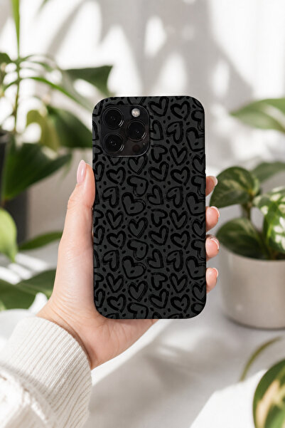KILIFOLOG iPhone 14 Pro Uyumlu Lansman Silikon Kalp Desenli Darbe Emici Kılıf...