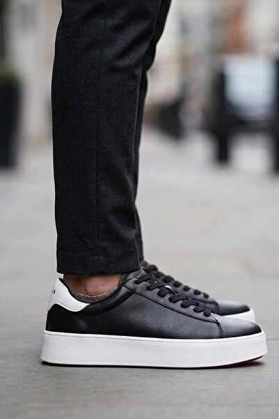 Lufian Men's Black/White Orange Casual Sneaker Shoes - Retro City Style-Lfn541