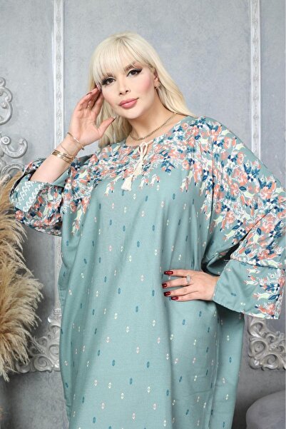 mervemoda Women's Summer Cotton Plus Size Dress