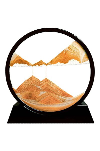 Store7 3D Moving Sand Art with Glass Frame Circular Flowing Sand Painting Dee...