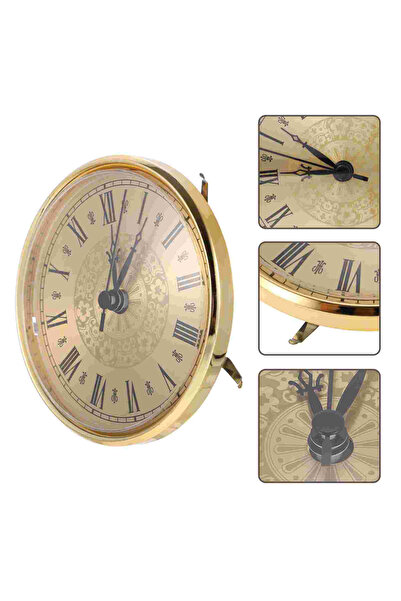 Choice 10.5X10.5CM Golden Bell Retro Style Clock Insert Golden Retriever Home...