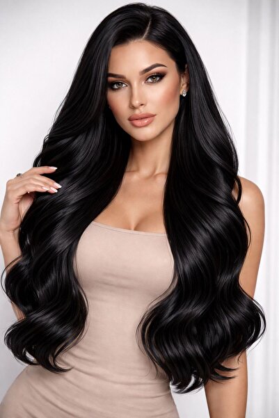 Noname Azra Crown Extensions Keratin #1 – Intense Black - Indian Remmy Hair, ...