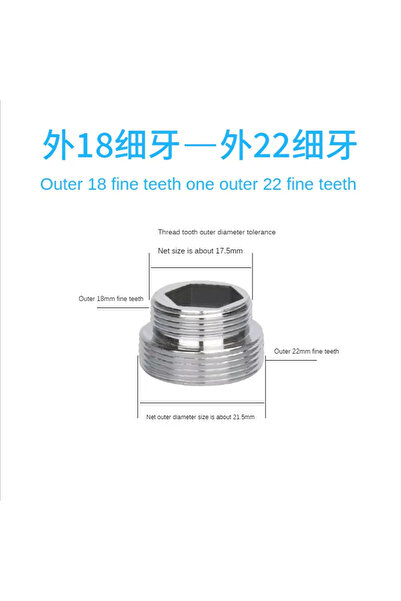 Choice1 External M18to M22 1Pcs Lots M22 to M20 M18 M28 Thread Stainless Stee...