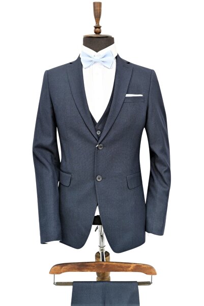 AMONCE Men's Slim Fit suit, size 0 Christian navy blue
