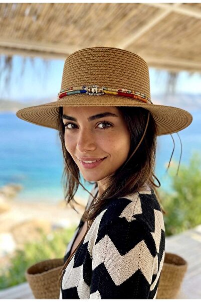 LAGRANZE Casual Bohem Fedora KADIN HASIR Şapka