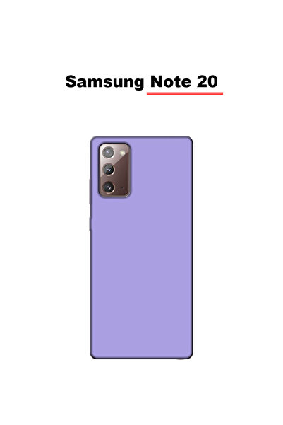 bewn Samsung Galaxy Note 20 Uyumlu Lila Lansman İçi Kadife Telefon Kılıfı