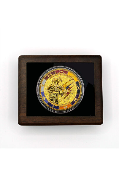 Choice A Walnut Wood Commemorative Coin Badge Box Gift Box Silver Coin Badge ...