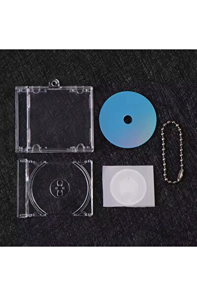 Choice3 10PCS Style01 Mini NFC CD Disc Keychain Portable CD Case Bag Pendant ...