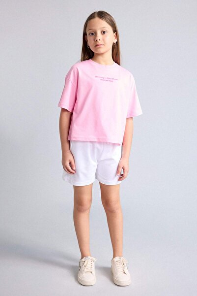 DeFacto 2-Piece Shorts T-Shirt Set for Girls H7880A826Hs