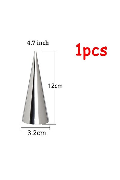 choice2 10pcs B 5/10pcs Kitchen Stainless Steel Baking Cones Horn Pastry Roll...