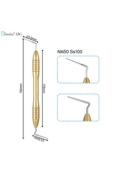Choice1 Niti50 Ss100 أداة حشو يدوية لطب الأسنان لحشو الجوتا بيرشا وحشو قناة ا...